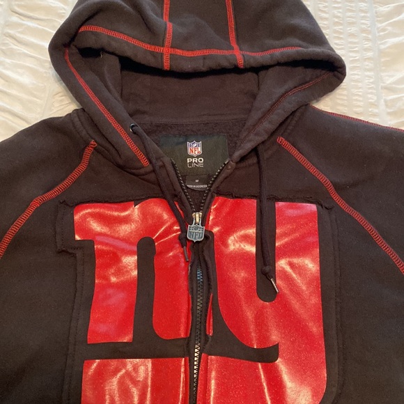 Vintage NY Giants NFL Pro Line Full Zip Hoodie | Size M - Picture 5 of 12